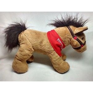 T.A.G. Standing Horses Approx. 16" Tan Brown Sewn Details Forrestel Riding Camp